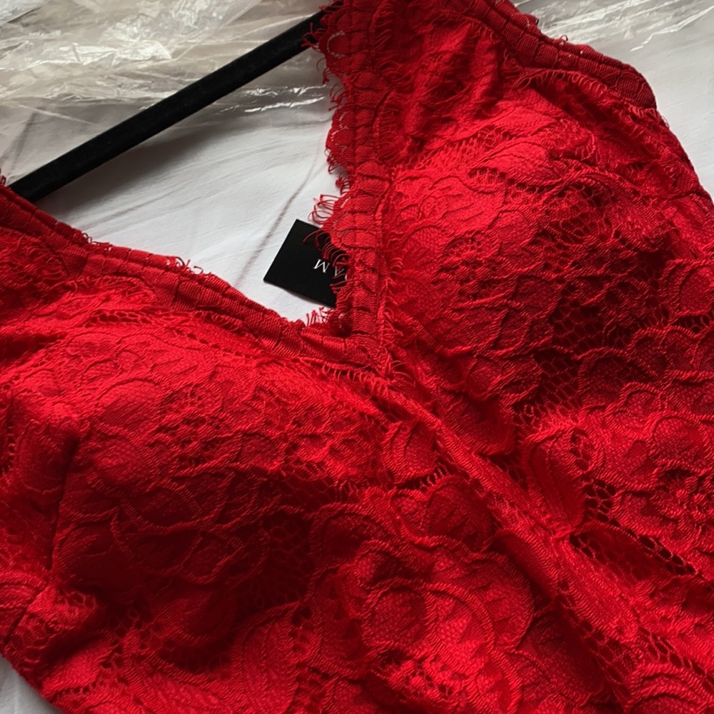 Betsy & Adam Red Gown - Picture 3 of 4